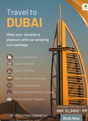 Exclusive Dubai Tour Packages by Tripoventure.