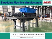 Waste Shredders Machine Manufacturers in India - Avanti ltd