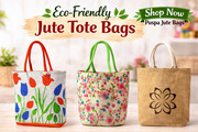 Eco-Friendly Jute Tote Bags – Durable & Reusable Shopping Bags