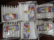 House Hold Plain White Candles 7mm, 10mm, 12mm, 14mm, 18mm, - AARYAH DECOR