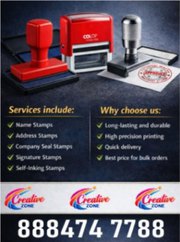 Creative Zone | Rubber Stamp Rs. 350/- | Immediately Delivery | Contac