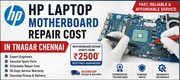 HP laptop motherboard repair cost in TNagar Chennai
