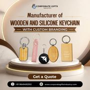 Manufacturer of Wooden and Silicone Keychain with Custom Branding